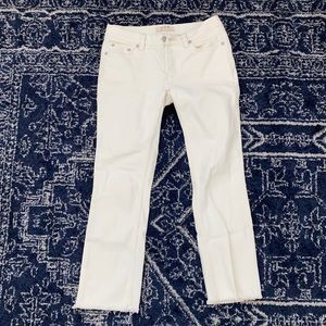 Free People white jeans